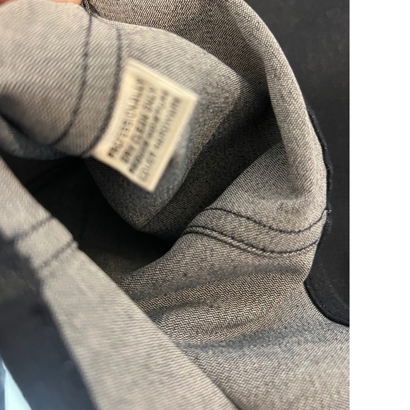 St John Sport Dark Wash Navy Sparkle Denim Button Up Shirt Top Women Small - Picture 3 of 9